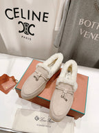 LP SUMMER CHARMS WALK LOAFERS CREAMY WHITE FLEECE