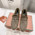 LP SUMMER CHARMS WALK LOAFERS ASH BROWN FLEECE