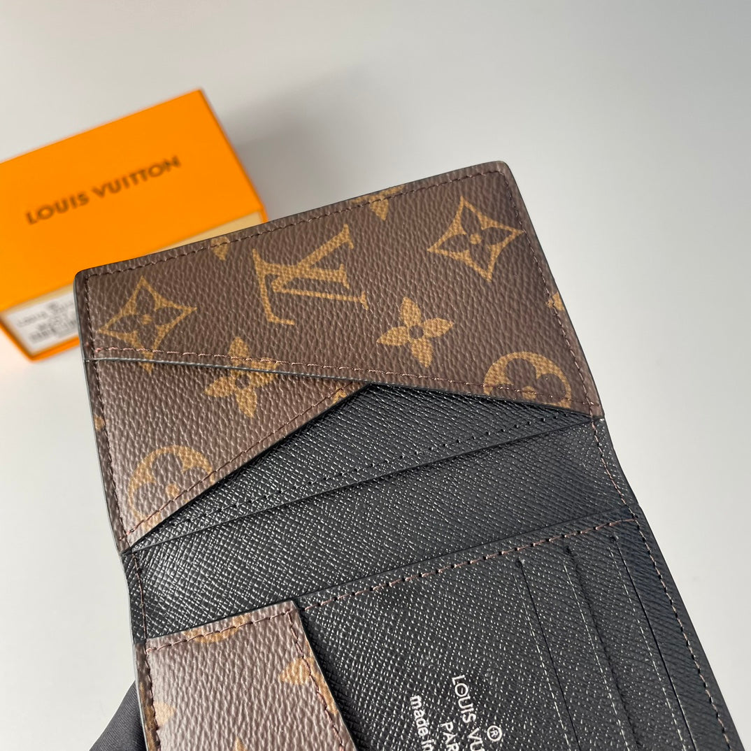 LV M60111 Pocket Organizer Cross Grain & Canvas 221646