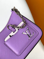LV Marellini 19cm Purple Epi Grain Cowhide Metal HW