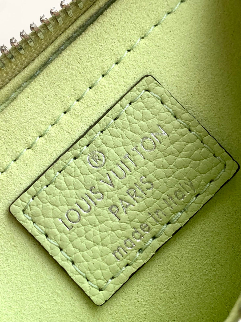 LV Marellini 19cm Green Epi Grain Cowhide Metal HW