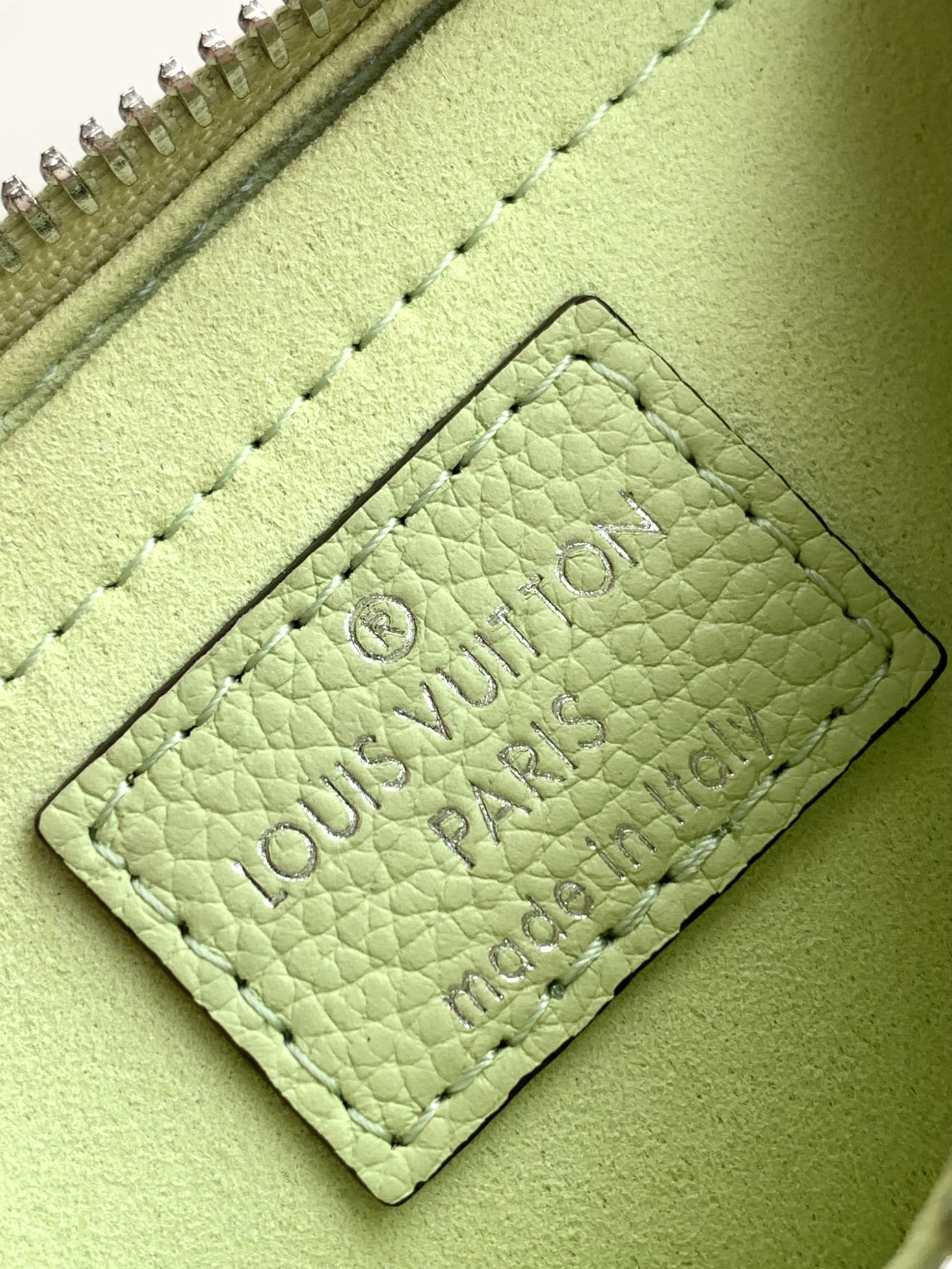 LV Marellini 19cm Green Epi Grain Cowhide Metal HW