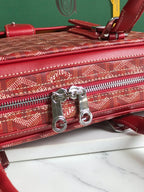 AMBASSADE DOCUMENT CASE 35 IN CLASSIC RED GOYARDINE CANVAS