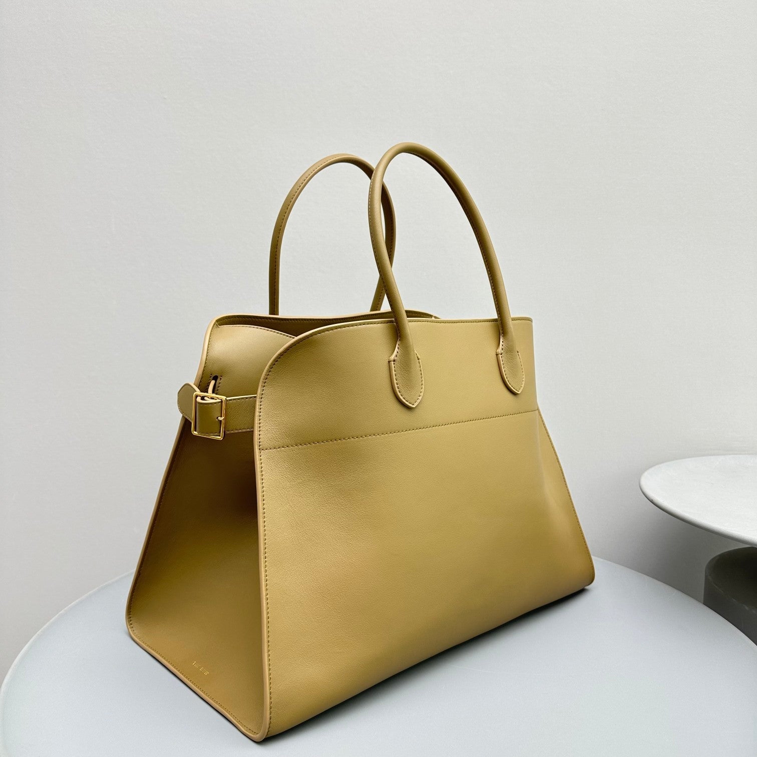 The Row Margaux 17 Camel Leather
