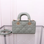 MICRO LADY D-JOY 16.5  ROCK GRAY LAMBSKIN