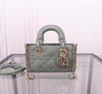 MICRO LADY D-JOY 16.5  ROCK GRAY LAMBSKIN