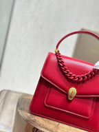 BVL Serpenti Forever Shoulder Bag 18cm Red Cowhide GHW 188662