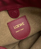 Flamenco Cluth Dark Burgundy Calfskin