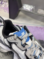 3XL SNEAKER IN WHITE GRAY BLUE MESH AND POLYURETHANE