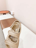 REFINED DAD SANDAL IN TUSCAN BEIGE LAMBSKIN