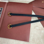 EXTRA POCKET BACKPACK L23.5 IN DARK BLUE CALFSKIN WITH GOLD HARDWARE