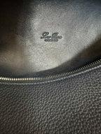 EXTRA POCKET BACKPACK L23.5 IN NAVY BLUE CALFSKIN WITH SILVER HARDWARE