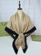 GUCCI 25S SCARF 140 IN CASHMERE 740368