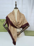 GUCCI 25S SCARF 140 IN CASHMERE 740366