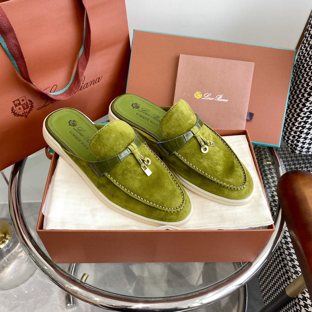 LP CHARMS WALK BABOUCHE LOAFERS CHARTRE SUEDE