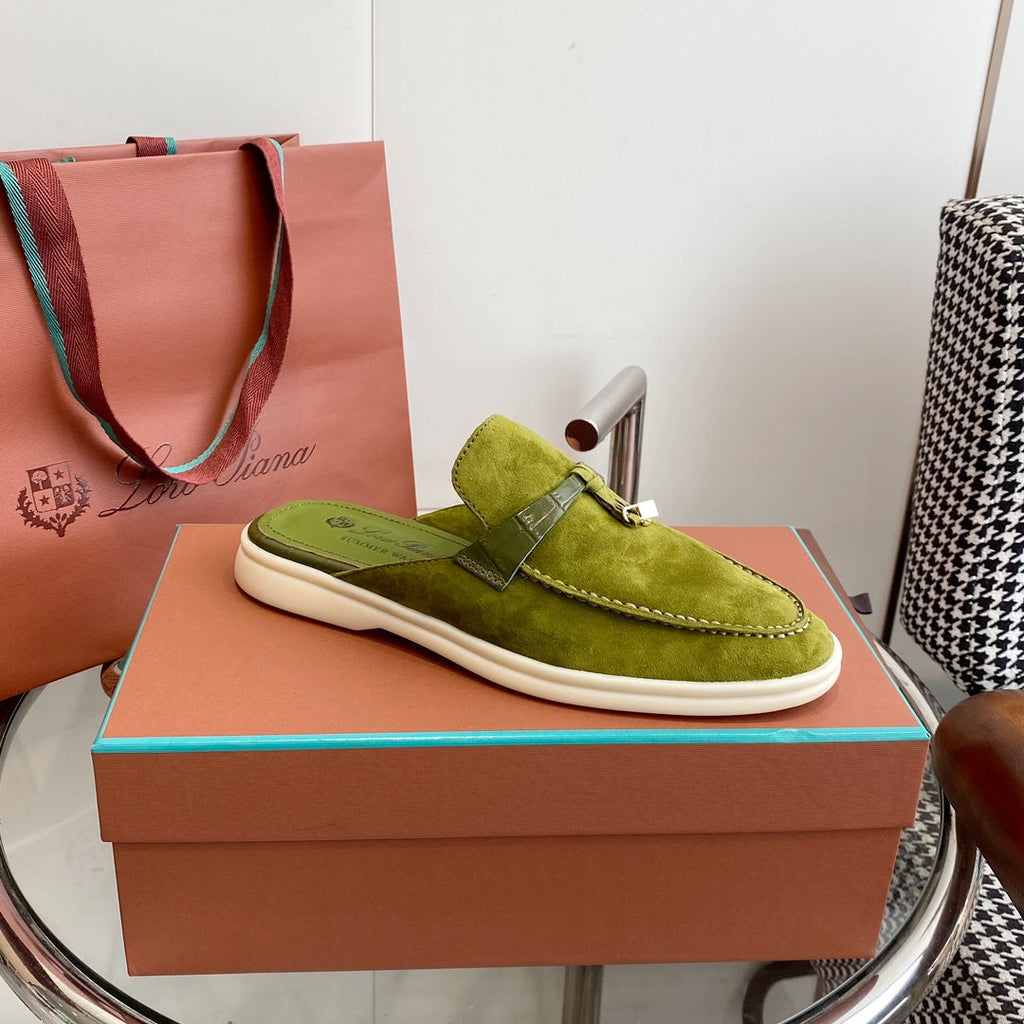 LP CHARMS WALK BABOUCHE LOAFERS CHARTRE SUEDE