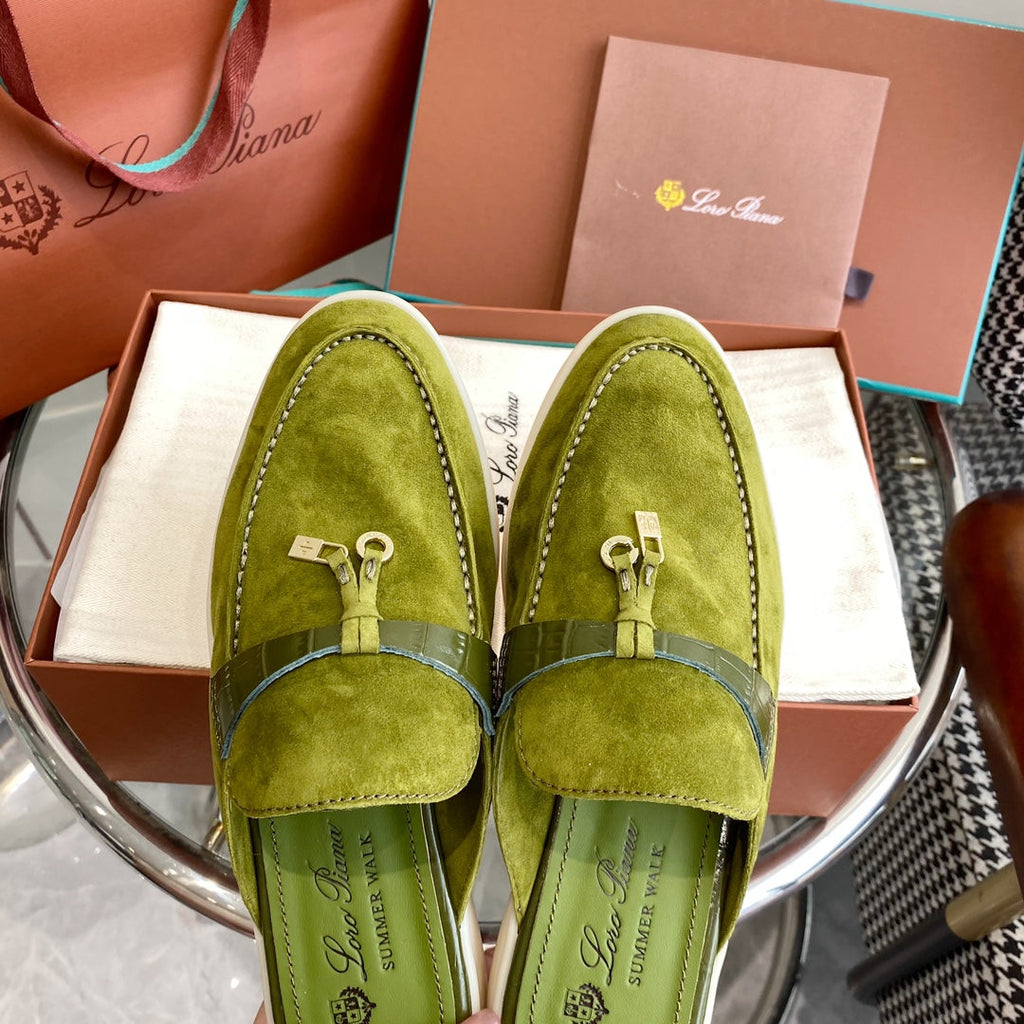 LP CHARMS WALK BABOUCHE LOAFERS CHARTRE SUEDE