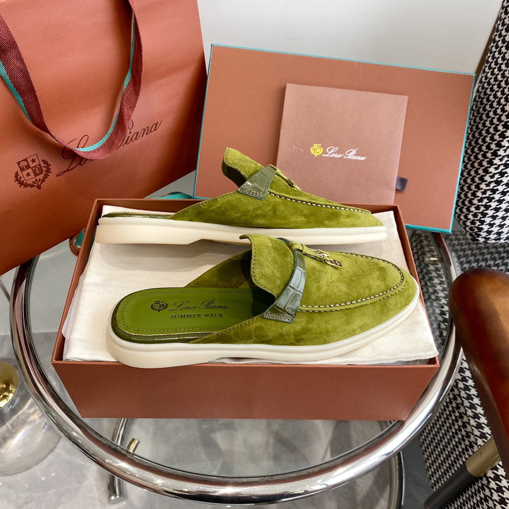 LP CHARMS WALK BABOUCHE LOAFERS CHARTRE SUEDE