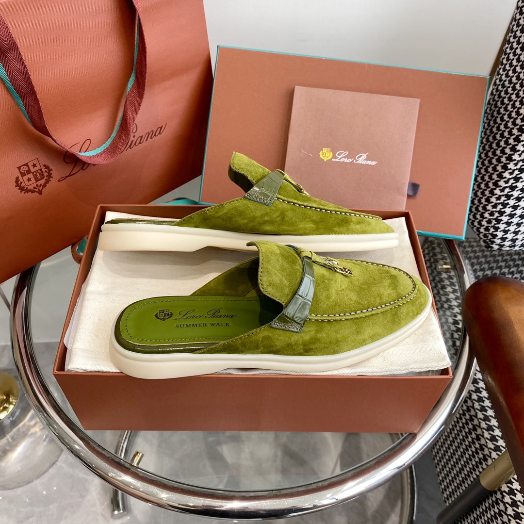 LP CHARMS WALK BABOUCHE LOAFERS CHARTRE SUEDE
