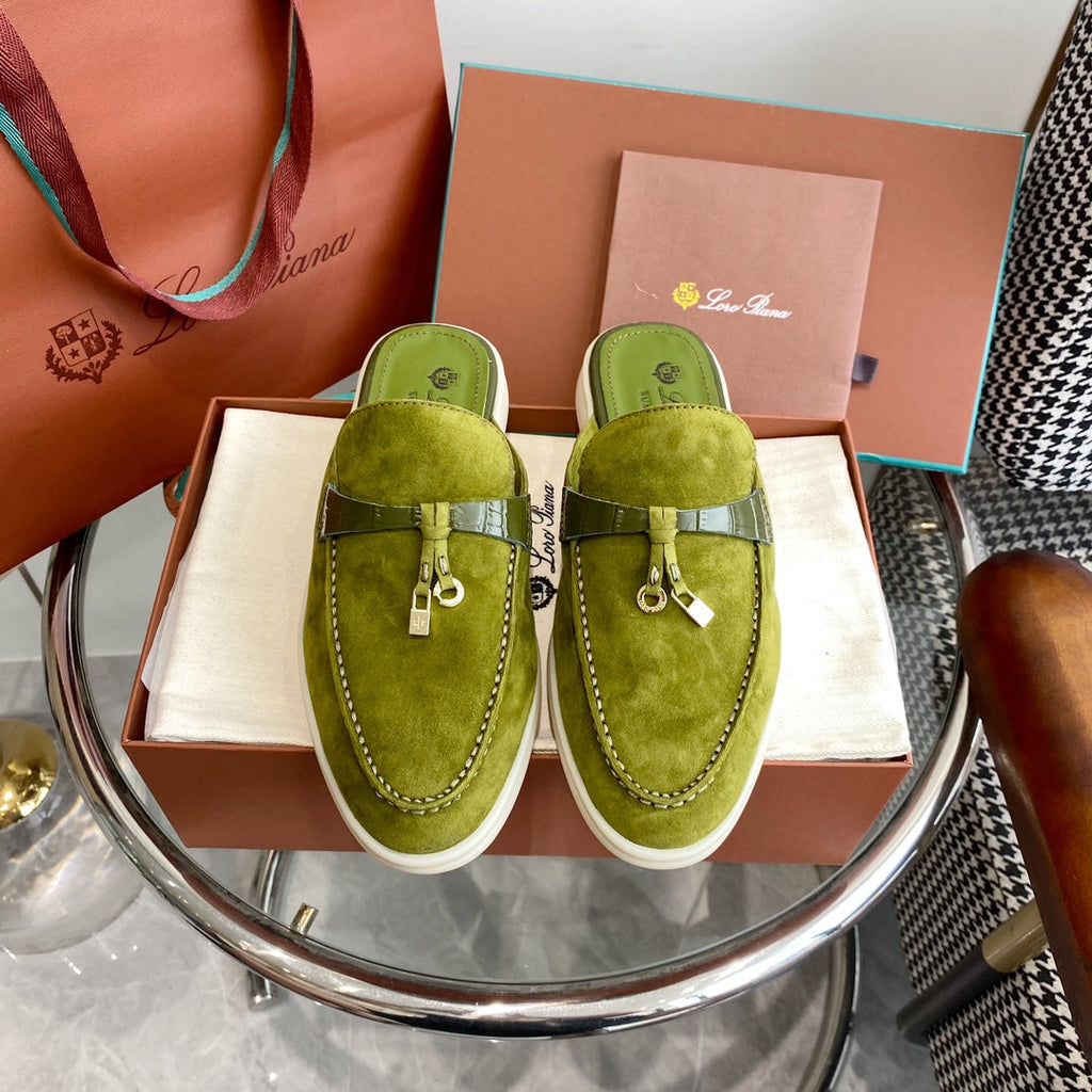 LP CHARMS WALK BABOUCHE LOAFERS CHARTRE SUEDE