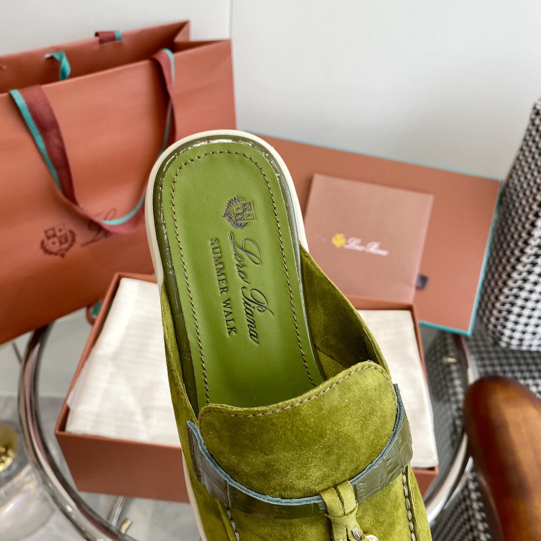 LP CHARMS WALK BABOUCHE LOAFERS CHARTRE SUEDE