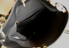CHANEL 25S TOTE 36 CM IN BLACK LAMBSKIN WITH GOLD HARDWARE