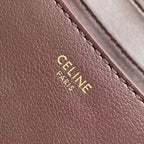 Celine Polly Bag 33cm Burgundy Calfskin GHW