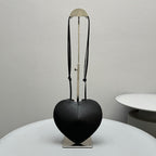Le Coeur 21cm Black Calfskin Shouder bag