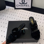MULES black LAMBSKIN