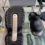 HARDCROCS MULES IN BLACK RUBBER