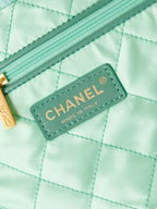 CC CLASSIC MEDIUM 37 BAG IN TF BLUE CANVAS