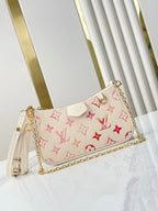 EASY POUCH ON STRAP 19 IN SUNRISE AQUARELLE MONOGRAM EMPREINTE LEATHER GOLD CHAIN