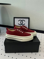 LACELESS SNEAKERS PLATFORM IN ROSEWOOD CANVAS