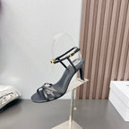 CUIR TRIOMPHE SANDAL IN LAMBSKIN BLACK
