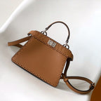 Peekaboo ISeeU Petite 20 Bag Tan Leather Shw