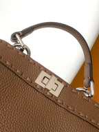 Peekaboo ISeeU Petite 20 Bag Chocolate Leather Shw