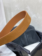 CL LARGE 30 MM TRIOMPHE BELT IN BRONZE BROWN GOLD HARDWARE