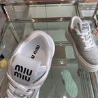Sneakers Thick-soled Light Gray Cowhide