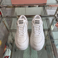 Sneakers Thick-soled White Cowhide