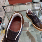 LP TENNIS WALK SNEAKERS ANCHOR AND BROWN CALFSKIN