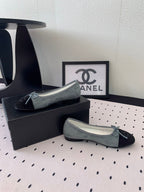 BALLET FLAT ICEBERG BLUE MIX BLACK VELVET