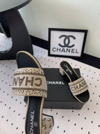 RHINESTONE LETTER HIGH HEELS CARAMEL BROWN AND BLACK LAMBSKIN