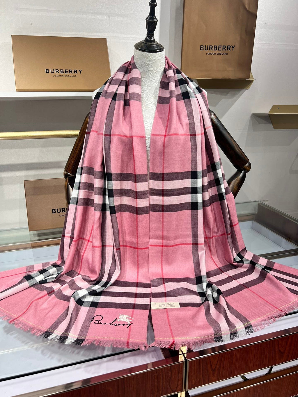 BBR SCARF 200 CM IN CASHMERE 490989
