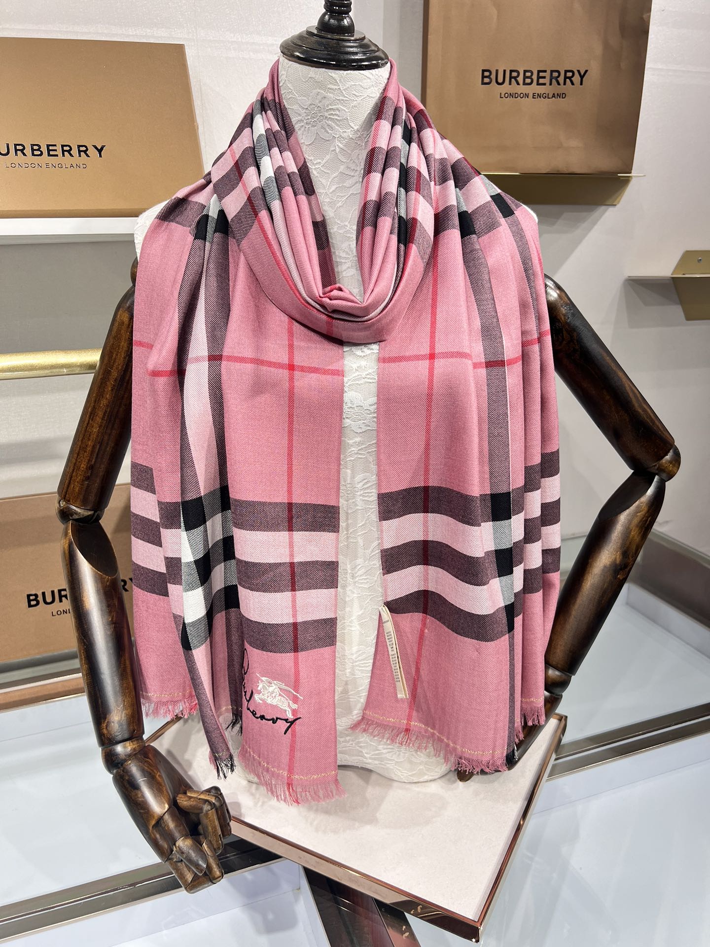 BBR SCARF 200 CM IN CASHMERE 490989