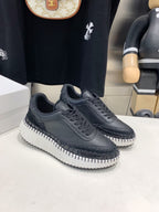 NAMA SNEAKER 5 CM IN BLACK CALFSKIN