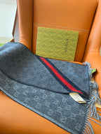 GUCCI 25S SCARF 190 IN WOOL 636372