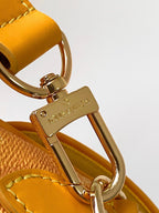 LV Montsouris Messenger 20cm Yellow Monogram Heritage Canvas & Cowhide GHW