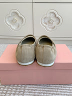 MARY JANE FLATS IN TROUT SUEDE