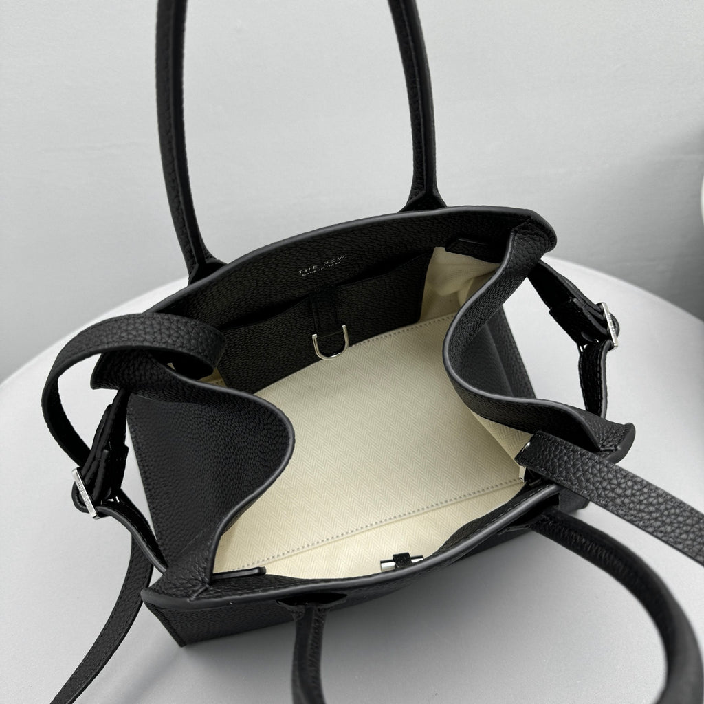 The Row Margaux 10 26cm Tote Bag In Grained Calfskin