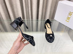 PEARL MARY JANE PUMP IN BLACK MIX WHITE TWEED 30 MM